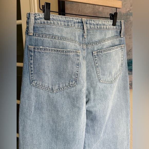 L’Agence Jones Ultra High Rise Stovepipe Cotton Denim Jeans Fontana Wash Size 28 - Picture 6 of 8